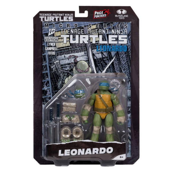 McFarlane TMNT Page Punchers Leonardo Actionfigur mit Comic 13cm 2025